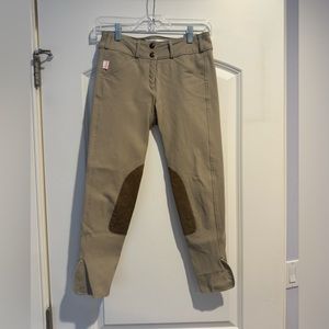 Tailored Sportsman Mid Rise Front Zip Trophy Hunter Breech in Tan